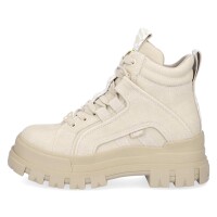 Buffalo Damen Plateau Schnürboot vegan beige