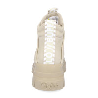 Buffalo Damen Plateau Schn&uuml;rboot vegan beige