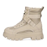 Buffalo Damen Plateau Schnürboot vegan beige
