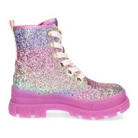 Buffalo Damen Plateau Schn&uuml;rboot vegan pink fuchsia