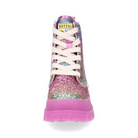 Buffalo Damen Plateau Schn&uuml;rboot vegan pink fuchsia