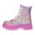 Buffalo Damen Plateau Schn&uuml;rboot vegan pink fuchsia