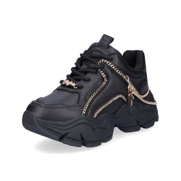 Buffalo Damen Chunky Sneaker vegan schwarz gold