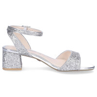 Buffalo Damen Sandalette vegan silber Glitzer