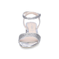 Buffalo Damen Sandalette vegan silber Glitzer