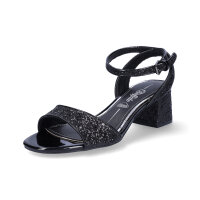 Buffalo Damen Sandalette vegan schwarz Glitzer