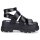 Buffalo Damen Plateau Sandale schwarz