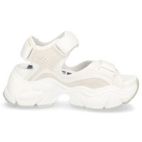 Buffalo Damen Plateau Sandale Binary creme wei&szlig;