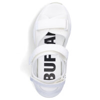 Buffalo Damen Plateau Sandale Binary creme wei&szlig;