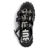 Buffalo Damen Plateau Sandale Lion Hard schwarz