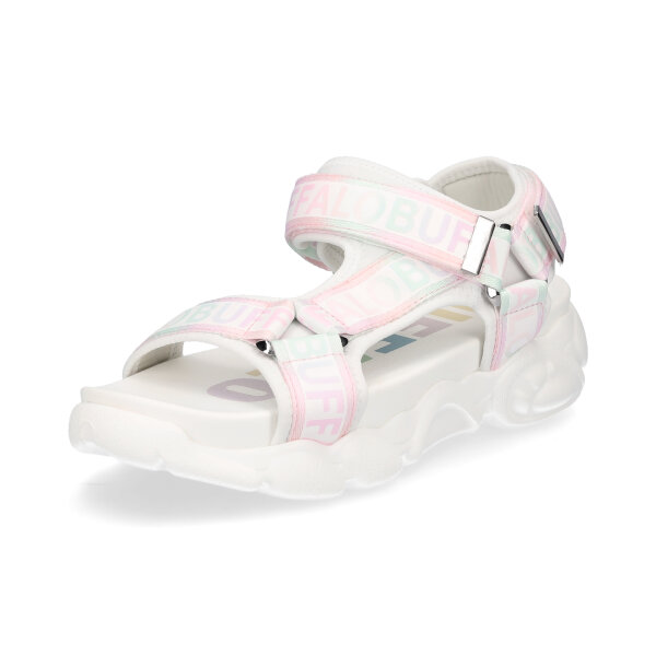 Buffalo Damen Sandale CLD Tec wei&szlig; pastell