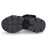 Buffalo Damen Plateau Sandale Binary schwarz pastell