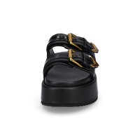 Buffalo Damen Plateau Pantolette Noa Ari schwarz