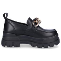 Buffalo Damen Plateau Loafer schwarz gold