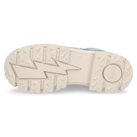 Buffalo Damen Schn&uuml;rboot Aspha NC Mid vegan jeans blau