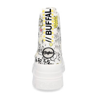 Buffalo Damen Schnürboot Aspha Graffiti weiß