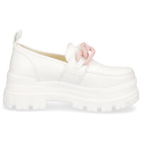 Buffalo Damen Plateau Loafer Aspha wei&szlig;