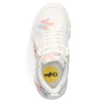 Buffalo Damen Sneaker CLD Corin Butterflies weiß