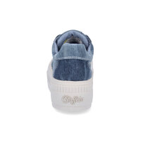 Buffalo Damen Plateau Sneaker Jeans blau