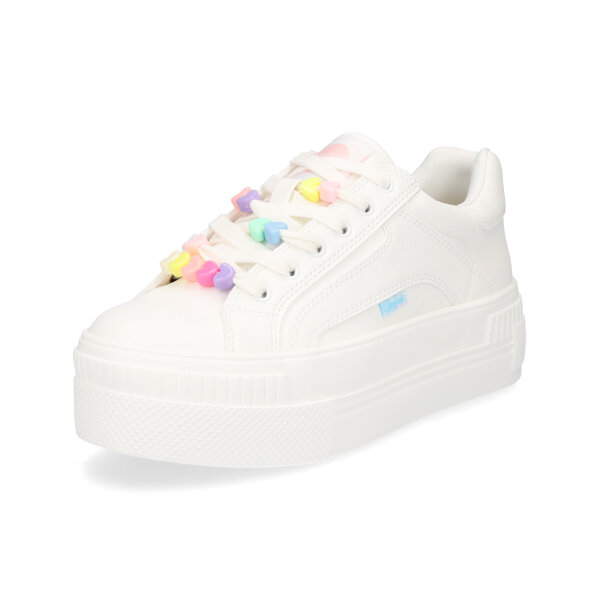 Buffalo Damen Plateau Sneaker Paired Candy wei&szlig;