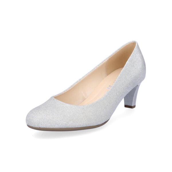 Gabor Damen Glitzer Pumps silber metallic