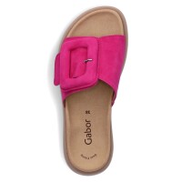 Gabor Damen Leder Plateau Pantolette pink