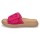 Gabor Damen Leder Plateau Pantolette pink