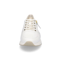 Gabor Damen Leder Sneaker weiß gold