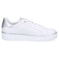 Marco Tozzi Damen Sneaker wei&szlig; silber