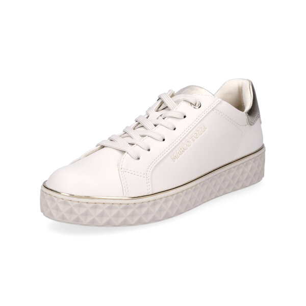 Marco Tozzi Damen Sneaker creme gold