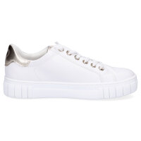 Marco Tozzi Damen Sneaker wei&szlig; gold