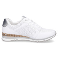 Marco Tozzi Damen Sneaker wei&szlig; silber