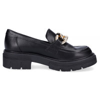 Marco Tozzi Damen Slipper schwarz gold