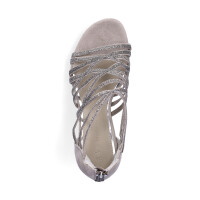 Marco Tozzi Damen Sandalette taupe Glitzer