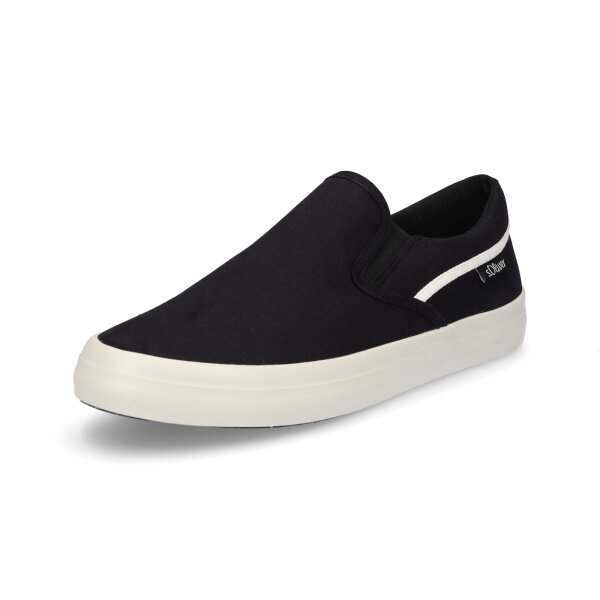 s.Oliver Herren Canvas Slipper schwarz