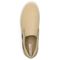 s.Oliver Herren Canvas Slipper sand