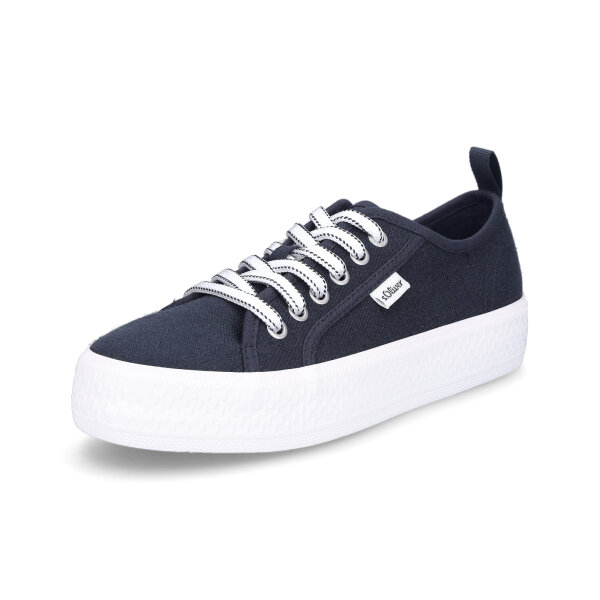 s.Oliver Damen Plateau Sneaker jeans dunkelblau