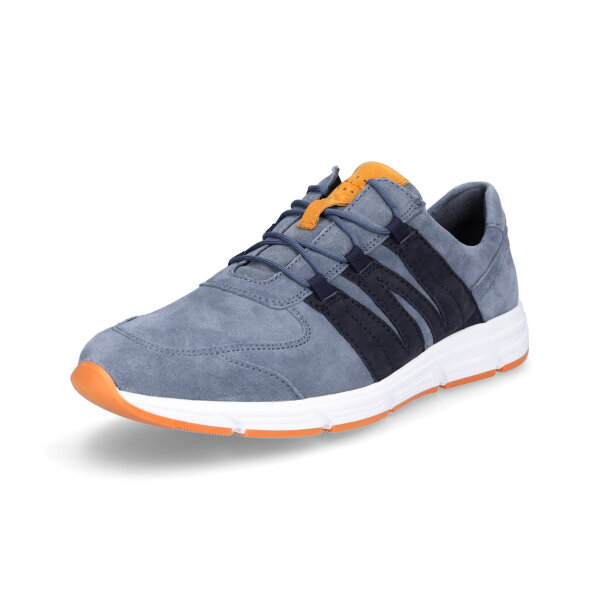 Waldl&auml;ufer Herren Leder Sneaker blau
