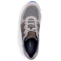 Waldläufer Herren Leder Sneaker grau