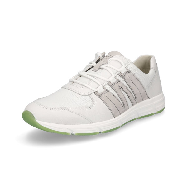 Waldläufer Herren Leder Sneaker cement grau