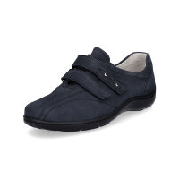 Waldläufer Damen Leder Klettschuh marine blau