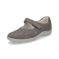 Waldläufer Damen Leder Klettschuh taupe