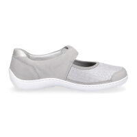 Waldläufer Damen Klett Slipper grau