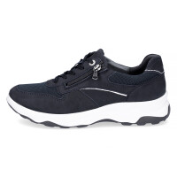 Waldläufer Herren Leder Sneaker navy blau