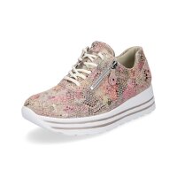 Waldläufer Damen Plateau Leder Sneaker multi metallic