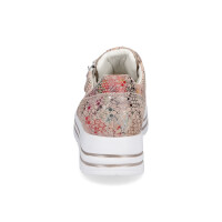Waldläufer Damen Plateau Leder Sneaker multi metallic