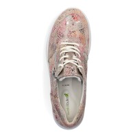 Waldläufer Damen Plateau Leder Sneaker multi metallic