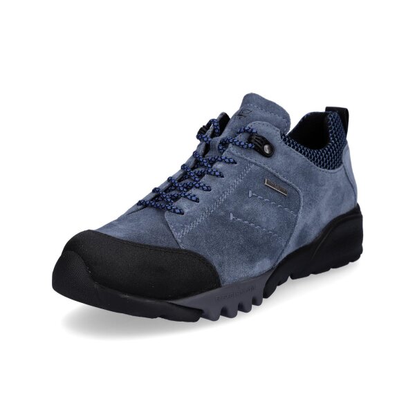 Waldl&auml;ufer Damen Leder Schn&uuml;rschuh Amiata blau