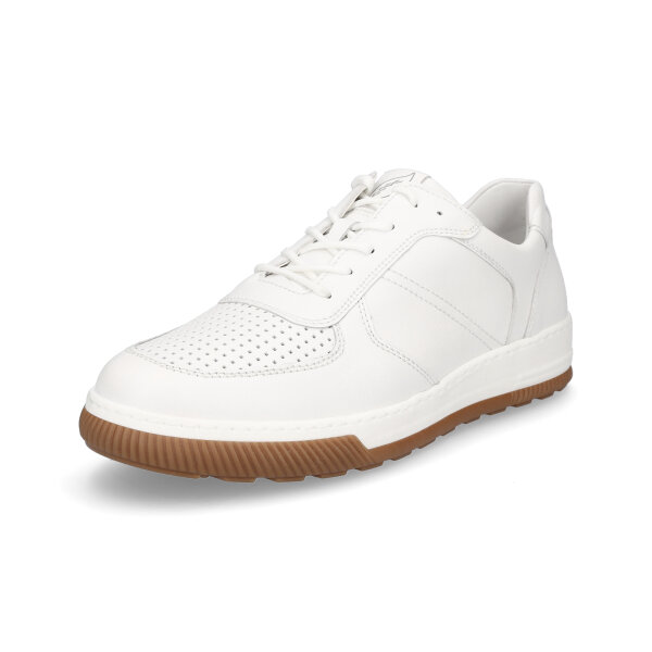 Waldläufer Herren Leder Sneaker weiß