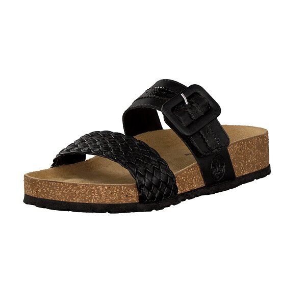 Rieker Damen Pantolette schwarz